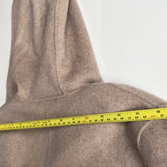 Zara high quality handmade wool blend oversized coat with hood, pockets - Picture 9 of 9